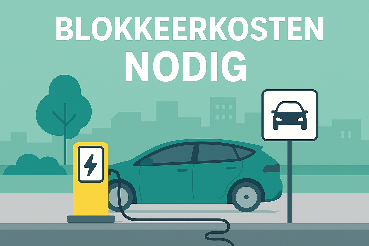blokkeer kosten laadpalen